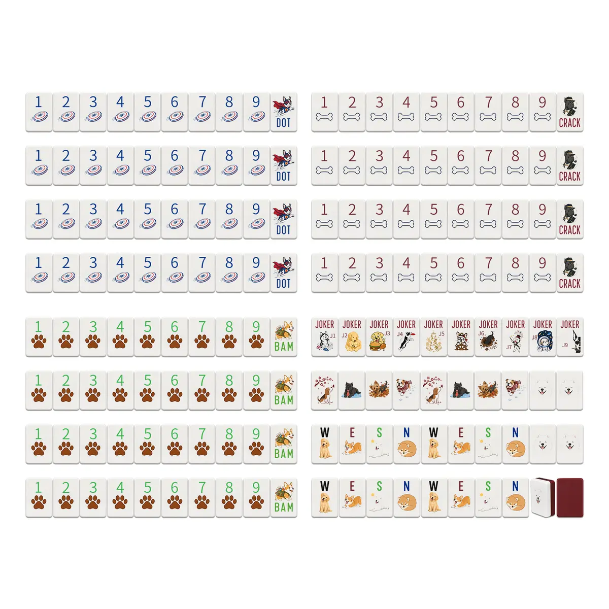 Dog Theme American Mahjong Set — product view 2 — QUHU53