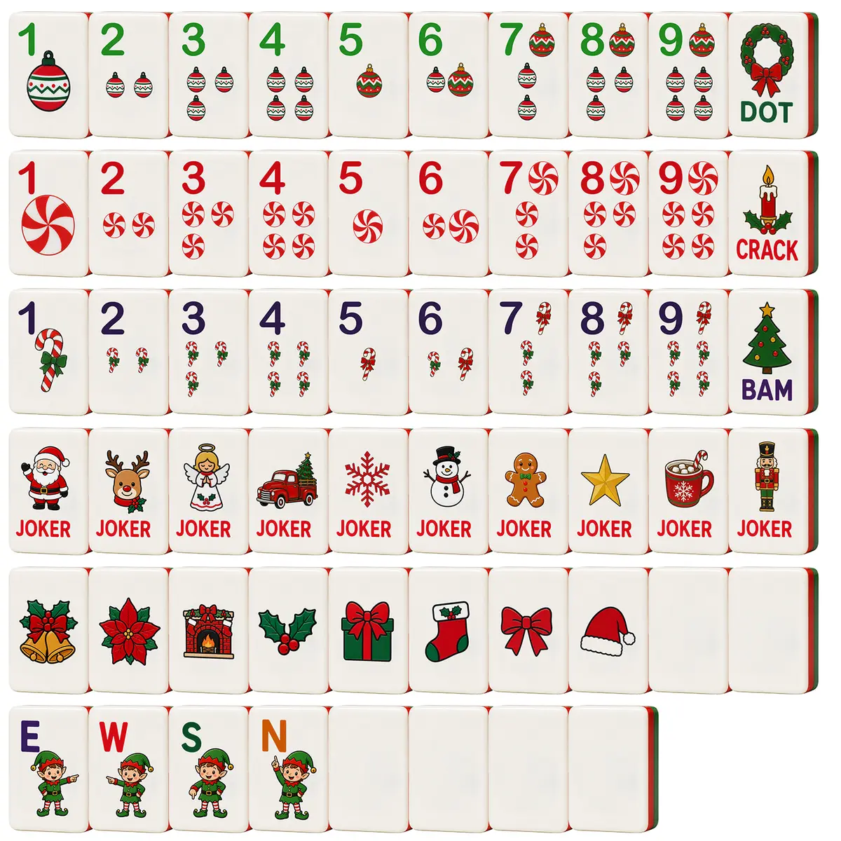 Christmas American Mahjong Set — product view 3 — QUHU56