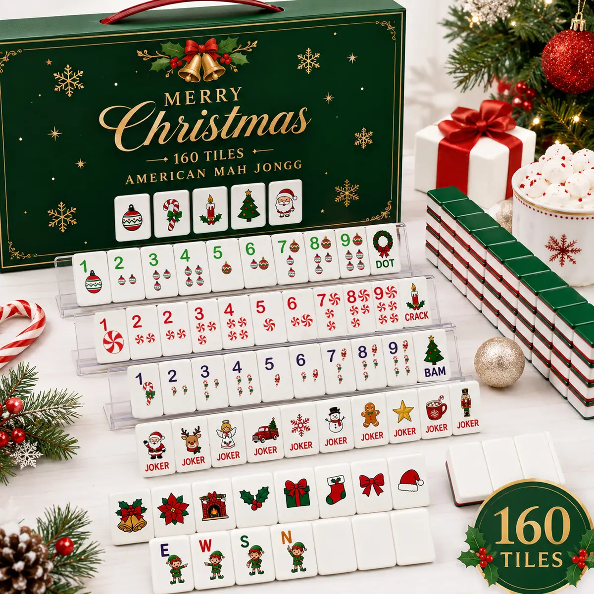 Christmas American Mahjong Set — product view 4 — QUHU56