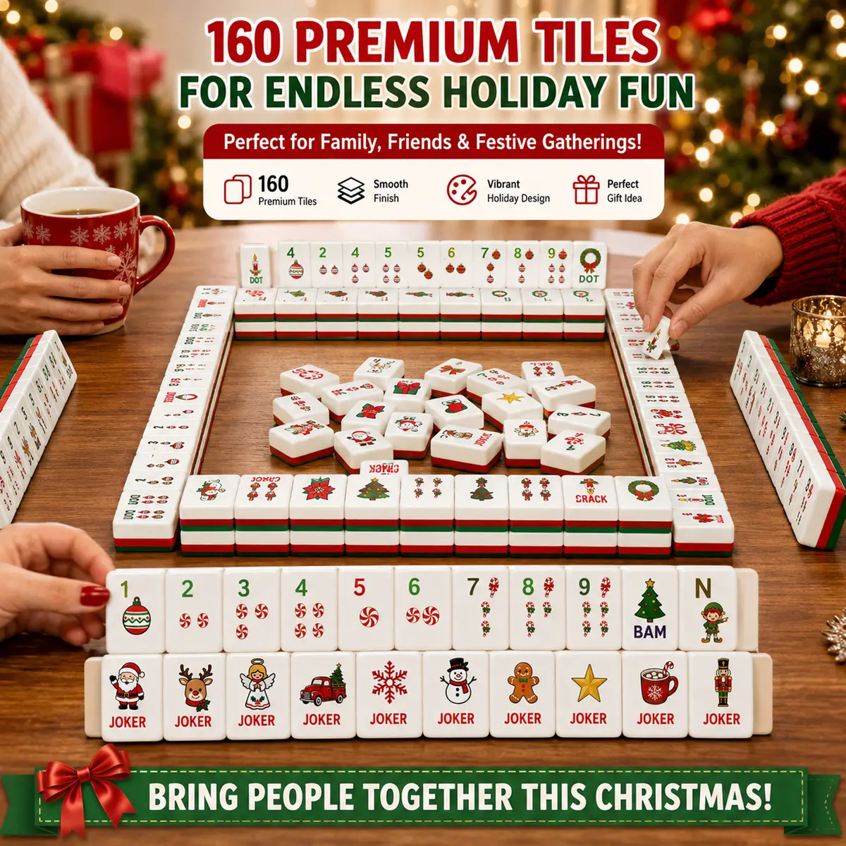 Christmas American Mahjong Set — product view 5 — QUHU56