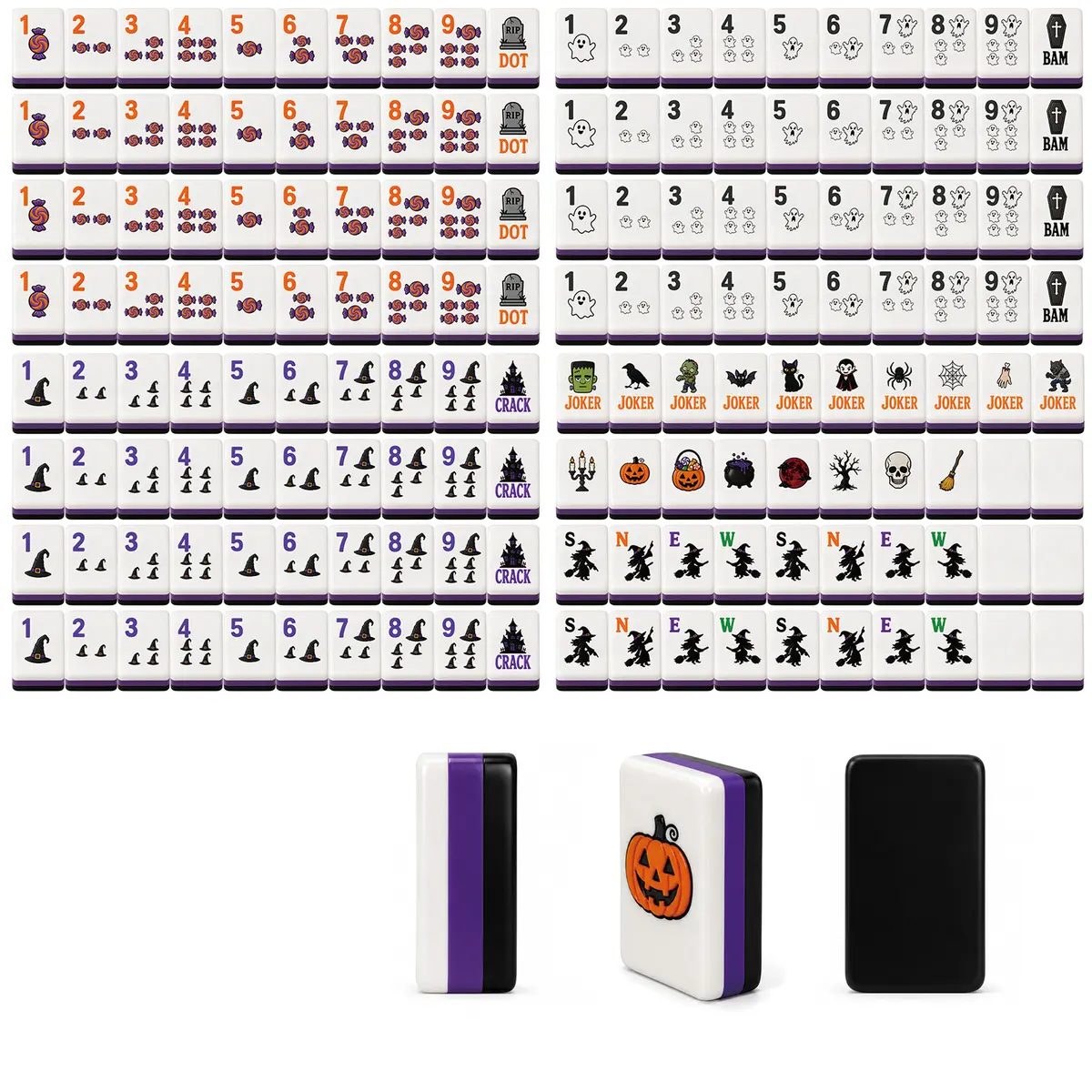 Halloween American Mahjong Set — product view 4 — QUHU57
