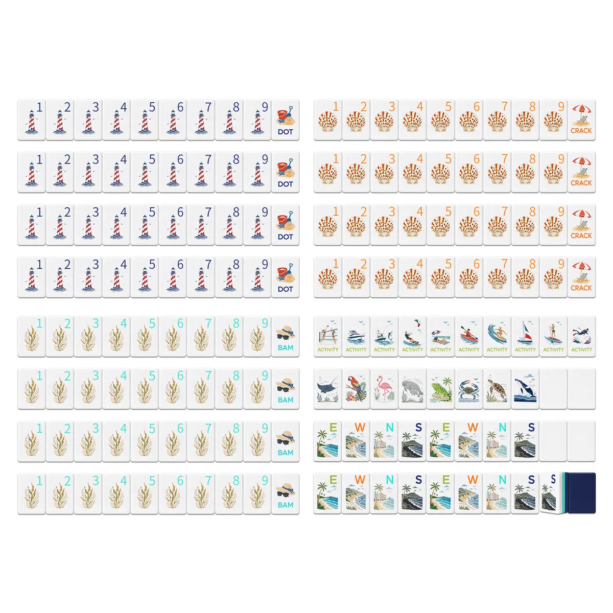 Summer Beach American Mahjong — QUHU58