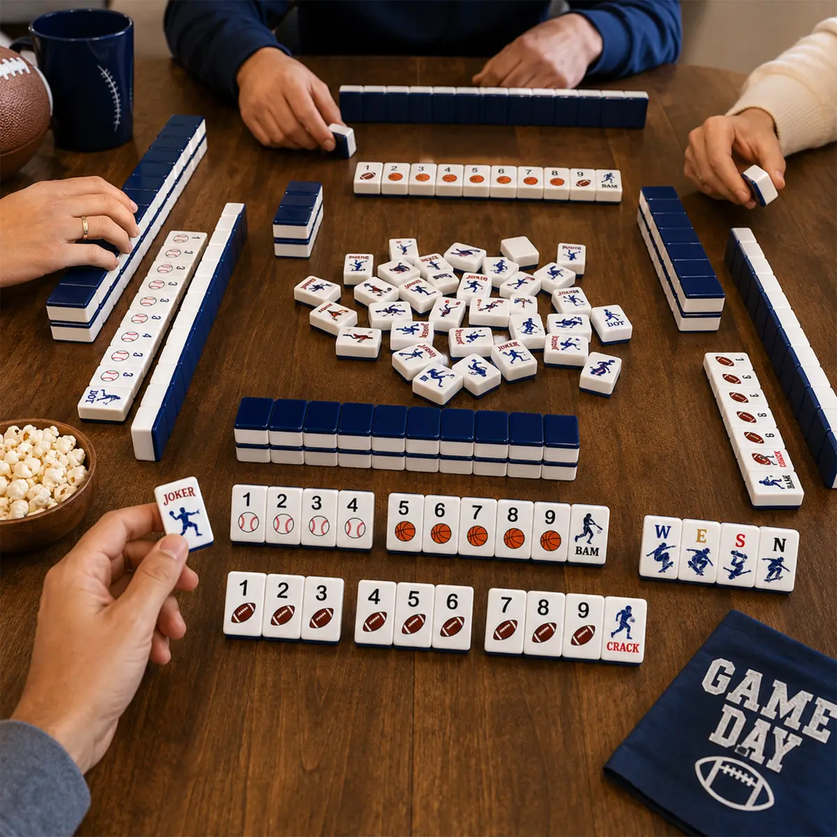 Game Day Sports American Mahjong Set — product view 4 — QUHU59